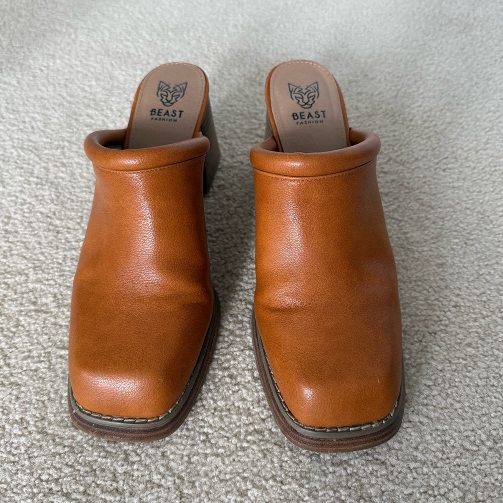 BEAST FASHION Francesca Square Toe Mule